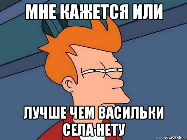 мне кажется или лучше чем васильки села нету, Мем  Фрай (мне кажется или)