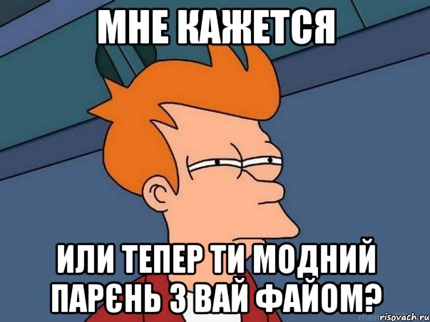 Мне кажется или тепер ти модний парєнь з вай файом?, Мем  Фрай (мне кажется или)