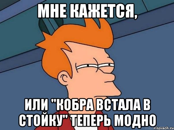 МНЕ КАЖЕТСЯ, ИЛИ "КОБРА ВСТАЛА В СТОЙКУ" ТЕПЕРЬ МОДНО, Мем  Фрай (мне кажется или)