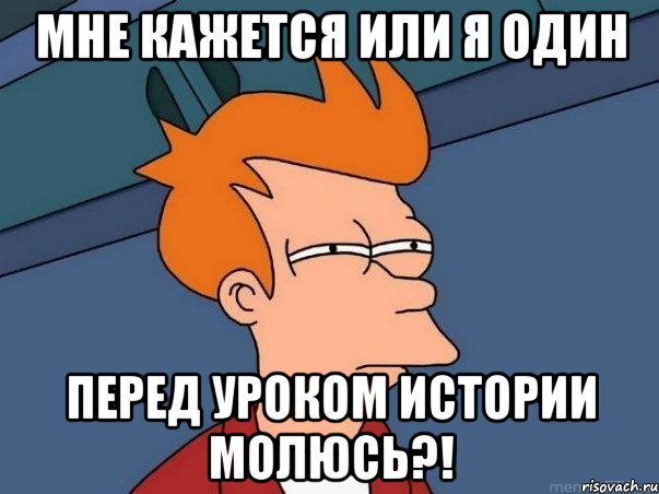 Мне кажется или я один перед уроком истории молюсь?!, Мем  Фрай (мне кажется или)