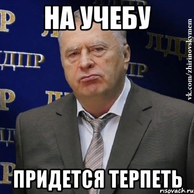 на учебу придется терпеть, Мем Хватит это терпеть (Жириновский)