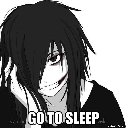  go to sleep, Мем Jeff the killer