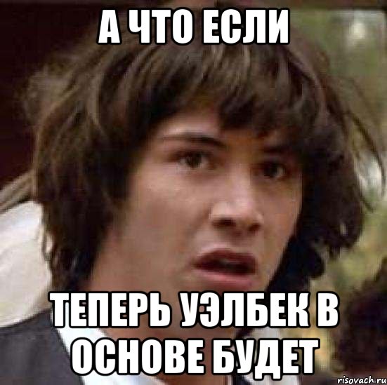 а что если теперь Уэлбек в основе будет, Мем А что если (Киану Ривз)