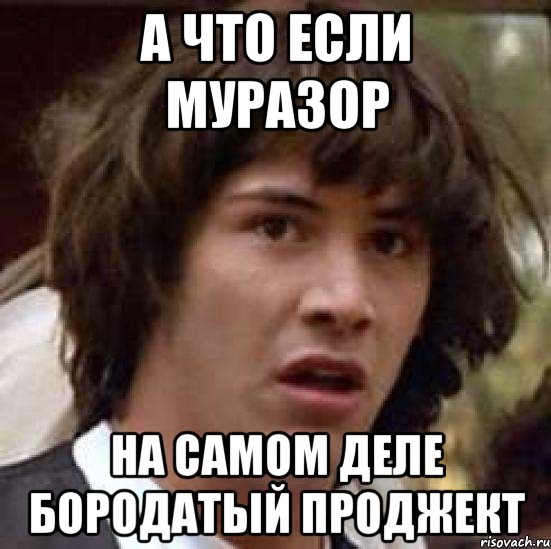 А что если Муразор на самом деле бородатый Проджект, Мем А что если (Киану Ривз)