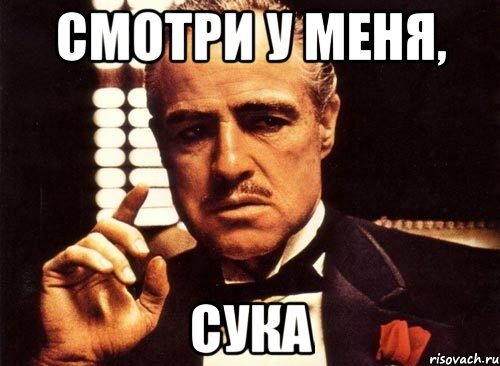 Смотри у меня, Сука, Мем крестный отец