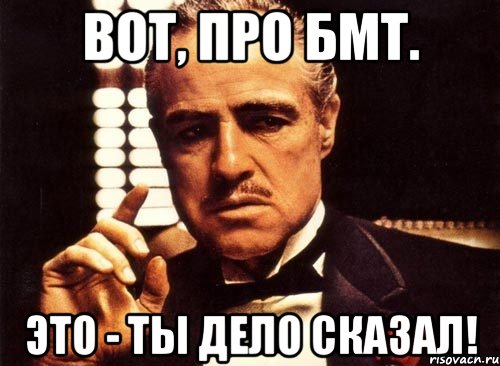 Вот, про БМТ. Это - ты дело сказал!, Мем крестный отец