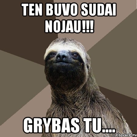 ten buvo sudai nojau!!! grybas tu....