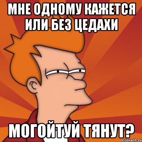 мне одному кажется или без цедахи могойтуй тянут?, Мем Мне кажется или (Фрай Футурама)