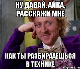 НУ ДАВАЙ, АЙКА, РАССКАЖИ МНЕ КАК ТЫ РАЗБИРААЕШЬСЯ В ТЕХНИКЕ, Мем мое лицо