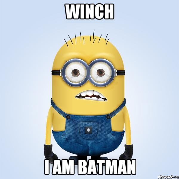 winch i am batman, Мем  Не огорчай миньона