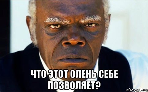  что этот олень себе позволяет?