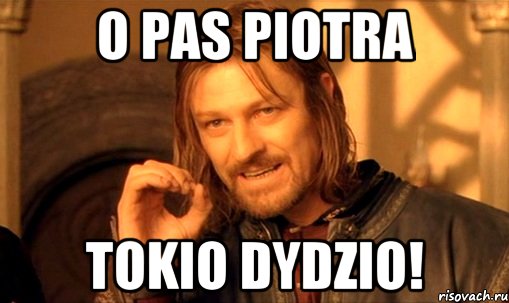 o pas piotra tokio dydzio!, Мем Нельзя просто так взять и (Боромир мем)