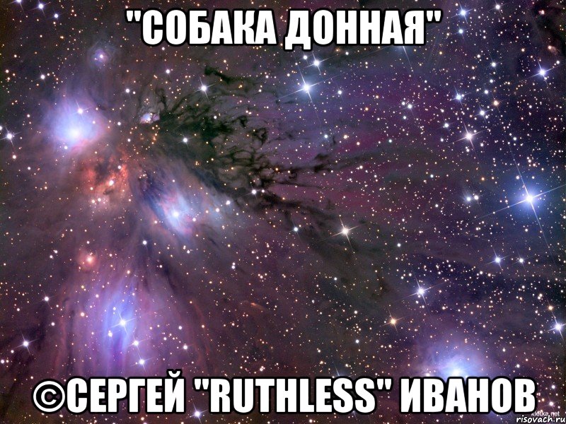 "собака донная" ©сергей "ruthless" иванов, Мем Космос