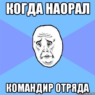 когда наорал командир отряда, Мем Okay face