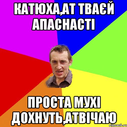 катюха,ат тваєй апаснасті проста мухі дохнуть,атвічаю, Мем Чоткий паца