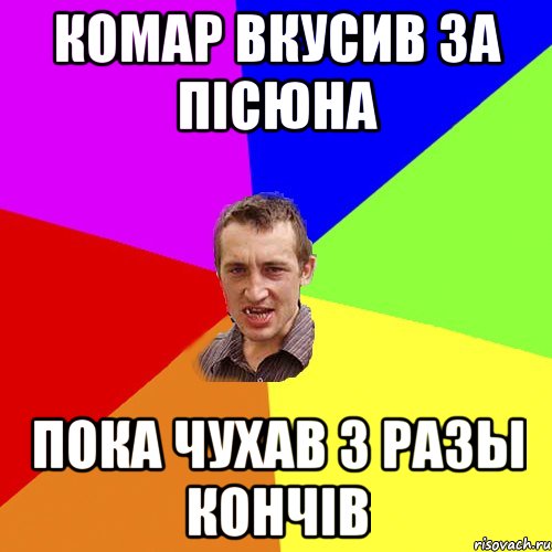 комар вкусив за пісюна пока чухав 3 разы кончів, Мем Чоткий паца