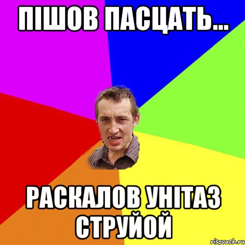 Пішов пасцать... Раскалов унітаз струйой, Мем Чоткий паца