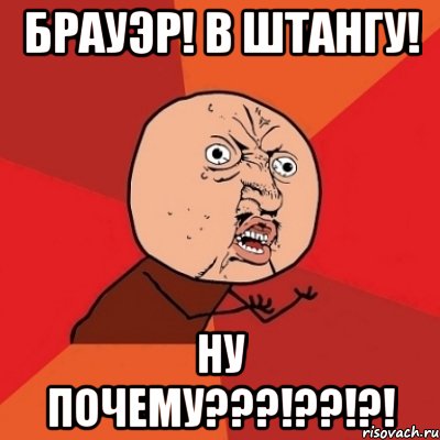 брауэр! в штангу! ну почему???!??!?!, Мем Почему