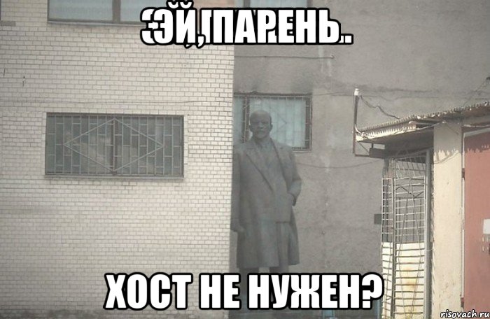 эй, парень хост не нужен?