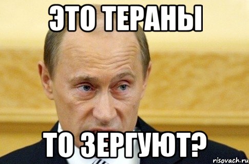 это тераны то зергуют?, Мем путин