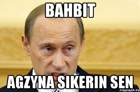 bahbit agzyna sikerin sen, Мем путин