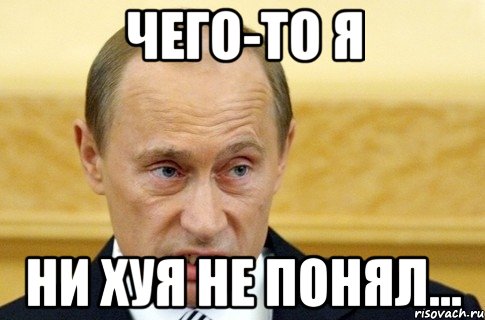 чего-то я ни хуя не понял..., Мем путин