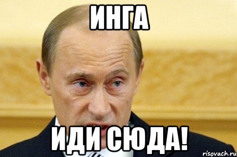 инга иди сюда!, Мем путин