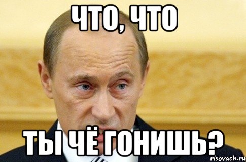 что, что ты чё гонишь?, Мем путин