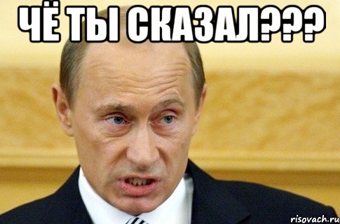 чё ты сказал??? , Мем путин