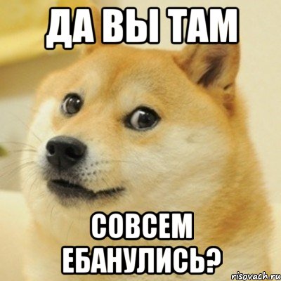 Да вы там совсем ебанулись?, Мем doge woof