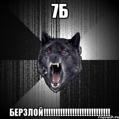 7Б Берзлой!!!!!!!!!!!!!!!!!!!!!!!!!!!!, Мем Сумасшедший волк