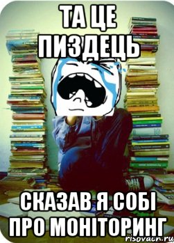 та це пиздець сказав я собі про моніторинг, Мем Типовий десятикласник