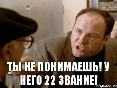 ты не понимаешь! у него 22 звание!, Комикс tony soprano