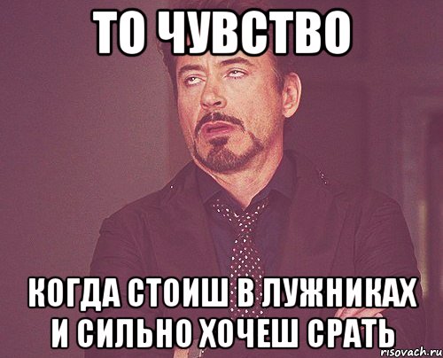 то чувство когда стоиш в лужниках и сильно хочеш срать, Мем твое выражение лица