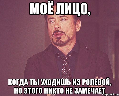 моё лицо, когда ты уходишь из ролевой, но этого никто не замечает, Мем твое выражение лица