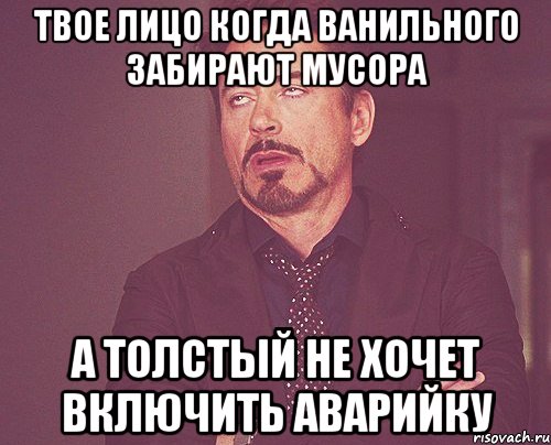 Твое лицо когда Ванильного забирают мусора А толстый не хочет включить аварийку, Мем твое выражение лица