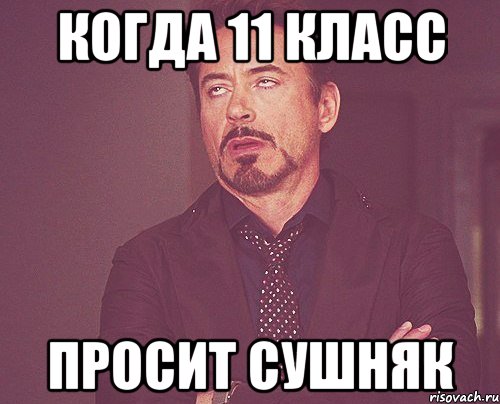 КОГДА 11 КЛАСС ПРОСИТ СУШНЯК, Мем твое выражение лица