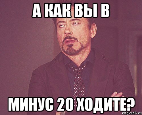 А как вы в МИНУС 20 ХОДИТЕ?, Мем твое выражение лица