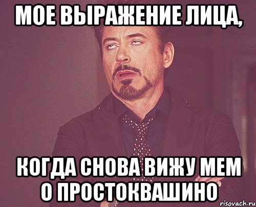 Мое выражение лица, когда снова вижу мем о Простоквашино, Мем твое выражение лица