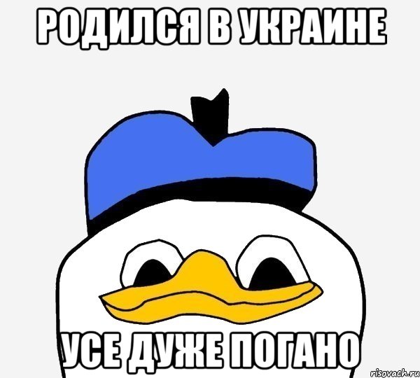 Родился в Украине УСЕ ДУЖЕ ПОГАНО, Мем Утка