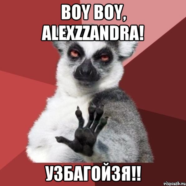 Boy boy, AlexZZandra! УЗБАГОЙЗЯ!!, Мем Узбагойзя