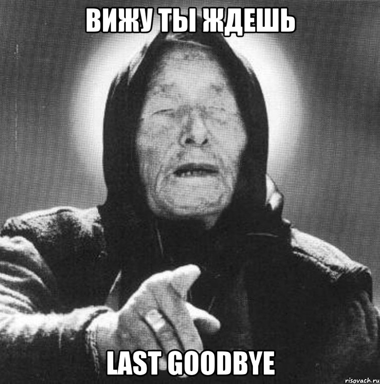 вижу ты ждешь last goodbye, Мем Ванга