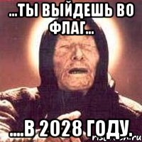 ...ты выйдешь во флаг... ....в 2028 году., Мем Ванга (цвет)