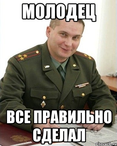 молодец все правильно сделал, Мем Военком (полковник)