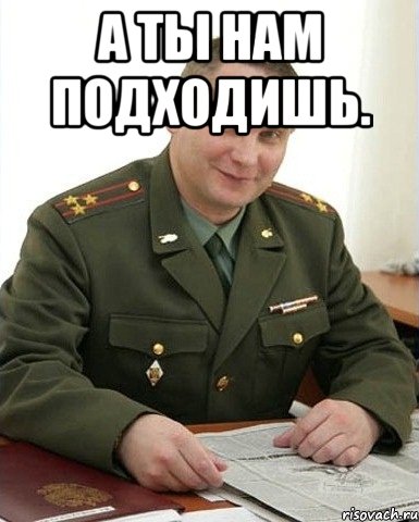 а ты нам подходишь. , Мем Военком (полковник)