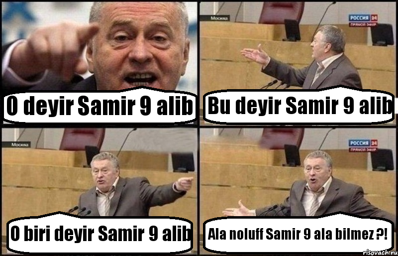 O deyir Samir 9 alib Bu deyir Samir 9 alib O biri deyir Samir 9 alib Ala noluff Samir 9 ala bilmez ?!, Комикс Жириновский