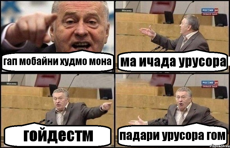 гап мобайни худмо мона ма ичада урусора гойдестм падари урусора гом, Комикс Жириновский