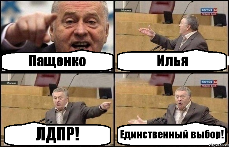 Пащенко Илья ЛДПР! Единственный выбор!, Комикс Жириновский