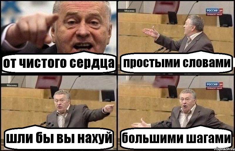 от чистого сердца простыми словами шли бы вы нахуй большими шагами, Комикс Жириновский