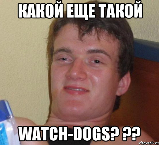 Какой еще такой WATCH-DOGS? ??, Мем 10 guy (Stoner Stanley really high guy укуренный парень)